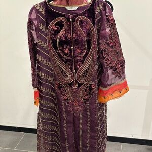 Majestic Purple Long Sleeve Dress